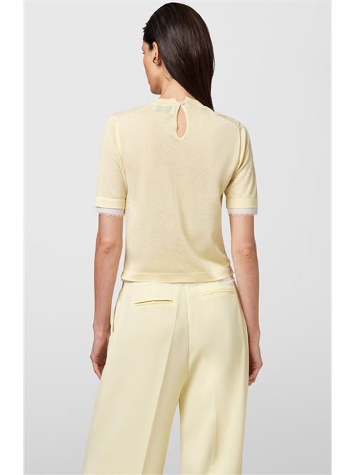 Girocollo M/Maniche Mix Fabric Alpha Studio ALPHA STUDIO | AD-6070C-2012